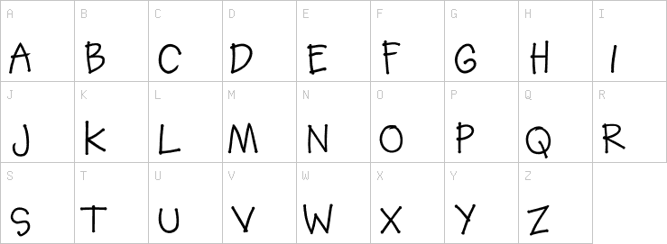Uppercase characters