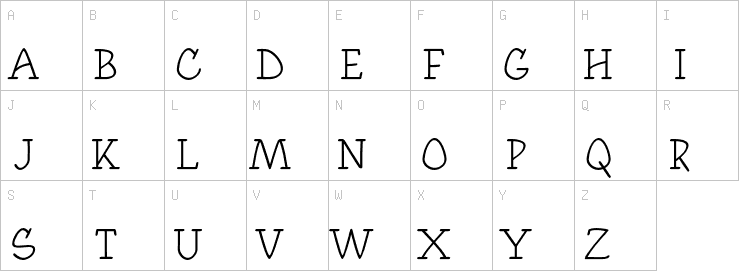 Uppercase characters