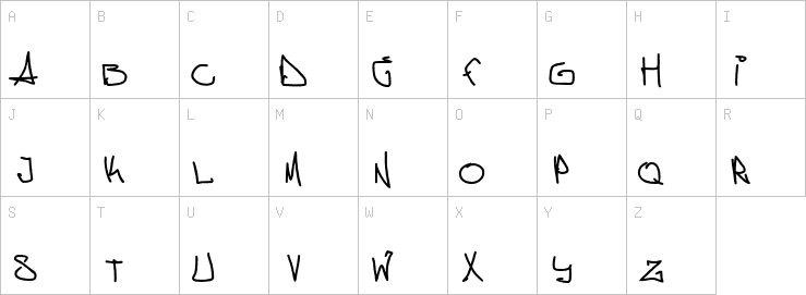 Uppercase characters
