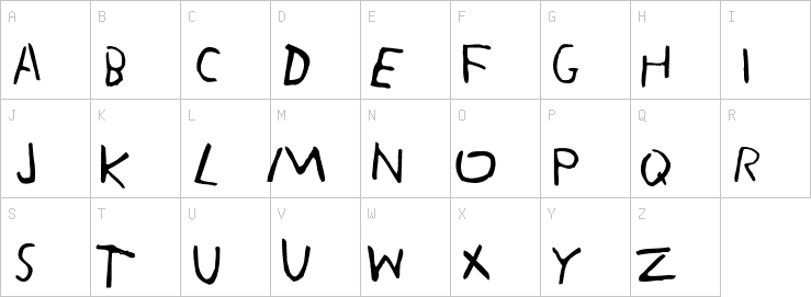 Uppercase characters