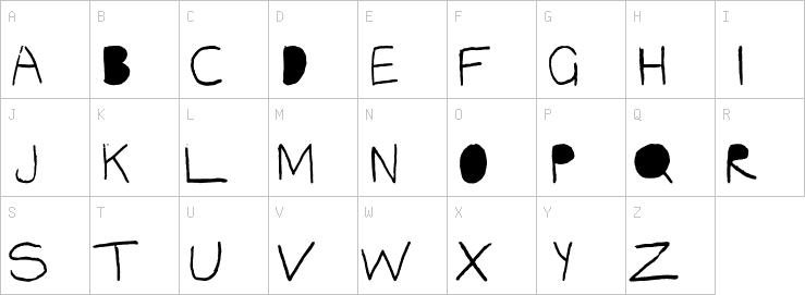 Uppercase characters