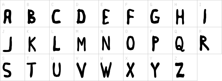 Uppercase characters