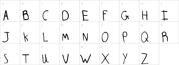 Uppercase characters