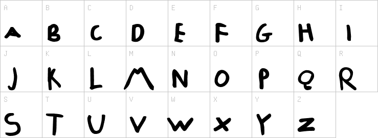 Uppercase characters