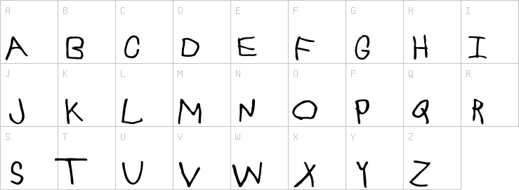 Uppercase characters