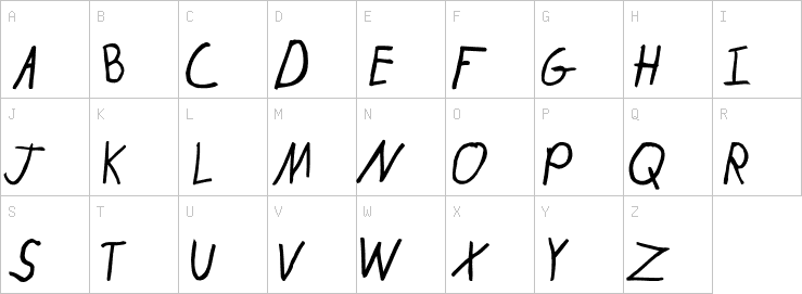 Uppercase characters