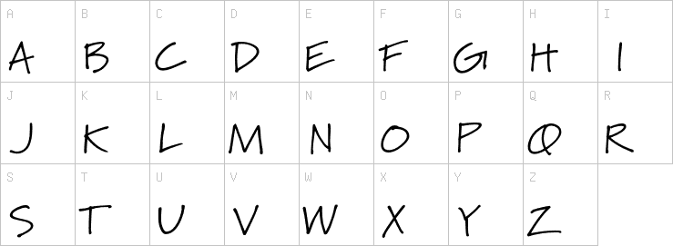 Uppercase characters