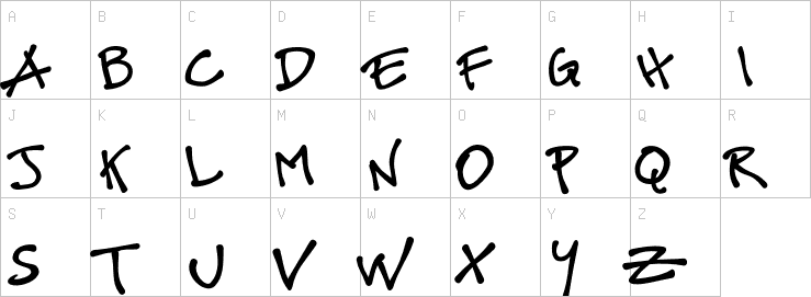 Uppercase characters