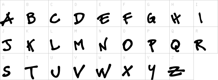Uppercase characters