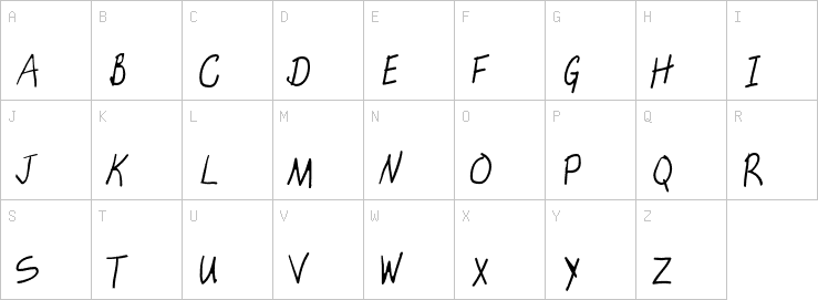 Uppercase characters