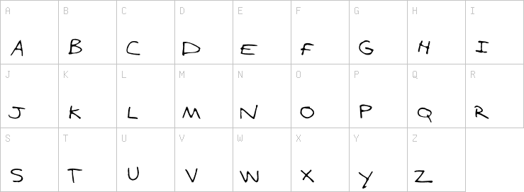 Uppercase characters