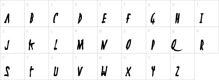 Uppercase characters