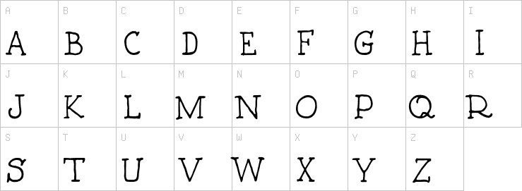 Uppercase characters