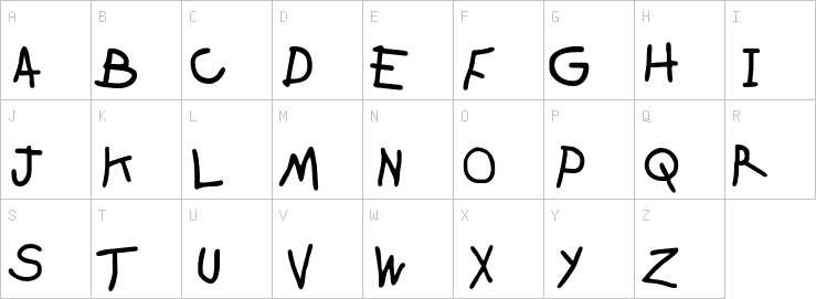 Uppercase characters