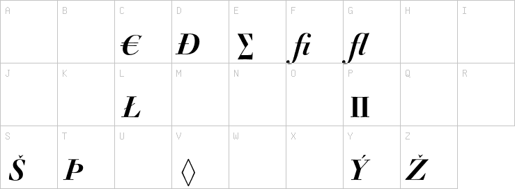 Uppercase characters