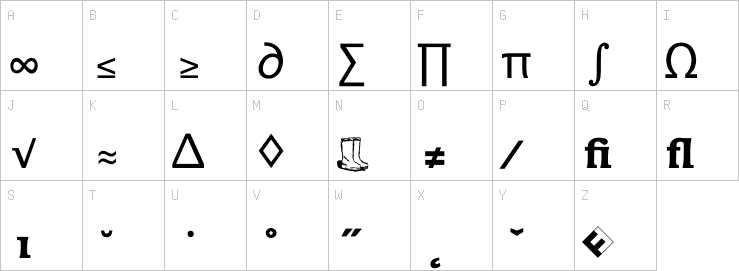 Uppercase characters