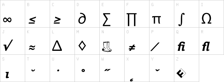 Uppercase characters