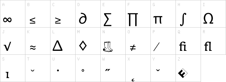 Uppercase characters