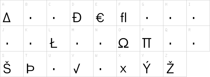 Uppercase characters