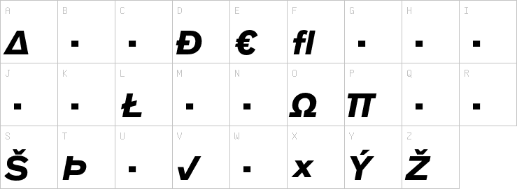 Uppercase characters