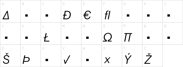 Uppercase characters