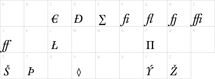 Uppercase characters