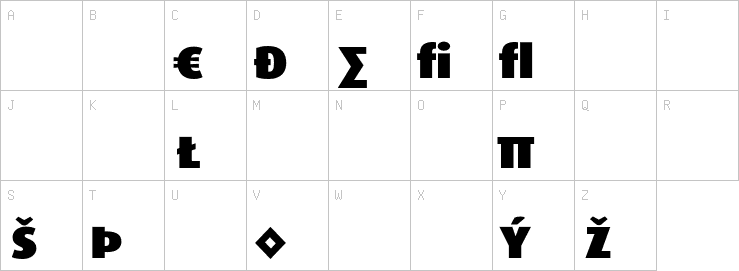 Uppercase characters
