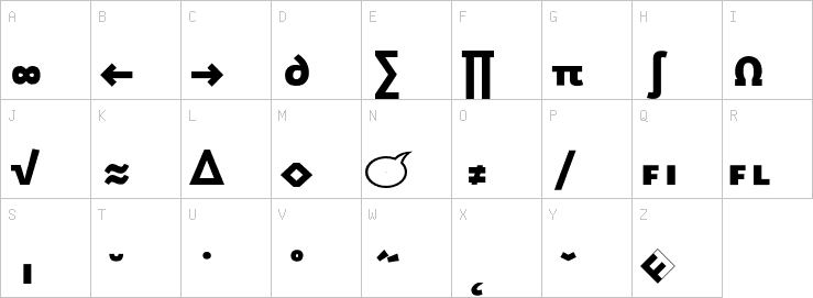 Uppercase characters