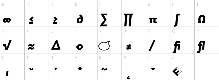 Uppercase characters