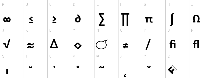 Uppercase characters
