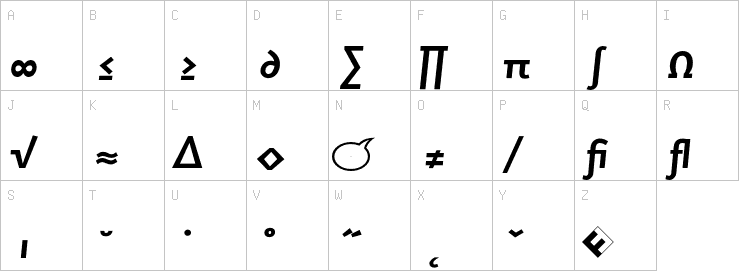 Uppercase characters