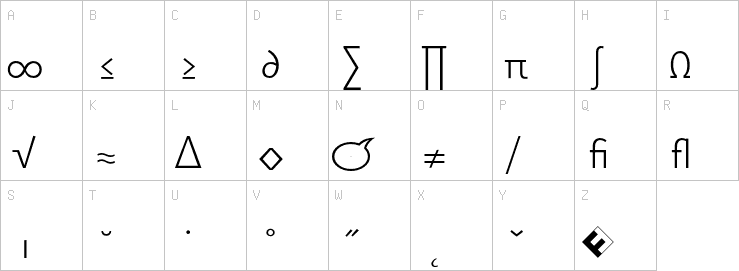 Uppercase characters