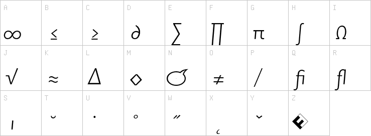 Uppercase characters