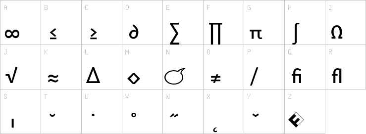 Uppercase characters