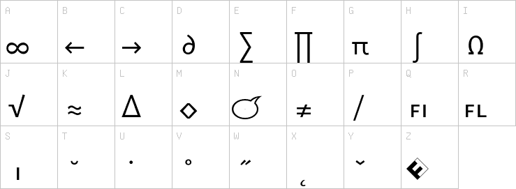 Uppercase characters
