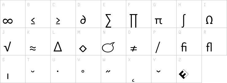 Uppercase characters