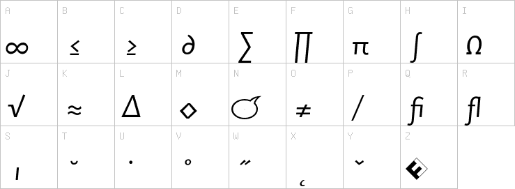 Uppercase characters
