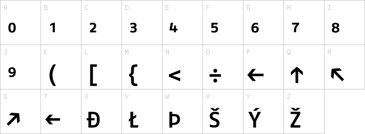 Uppercase characters