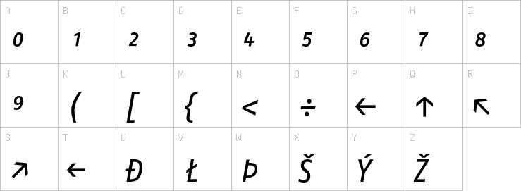 Uppercase characters