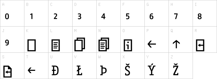 Uppercase characters