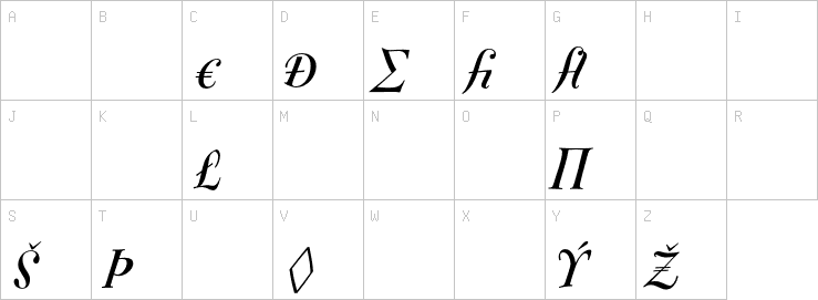 Uppercase characters