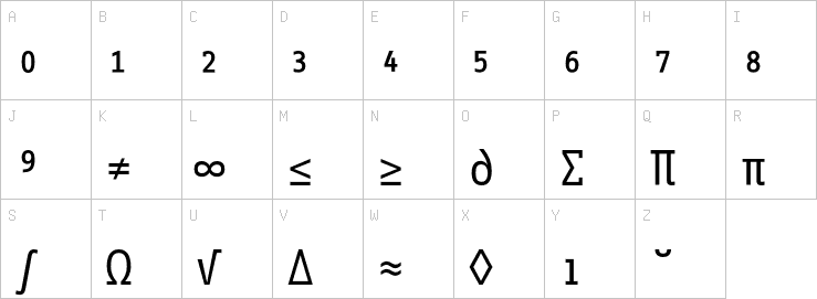 Uppercase characters
