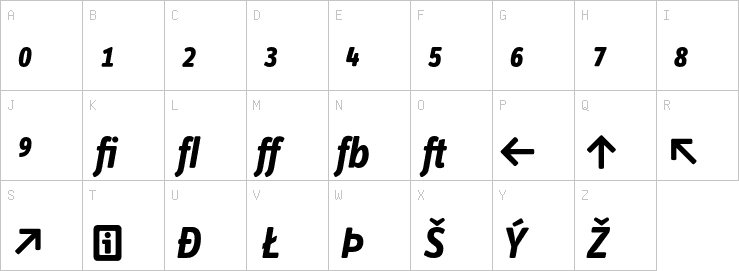 Uppercase characters
