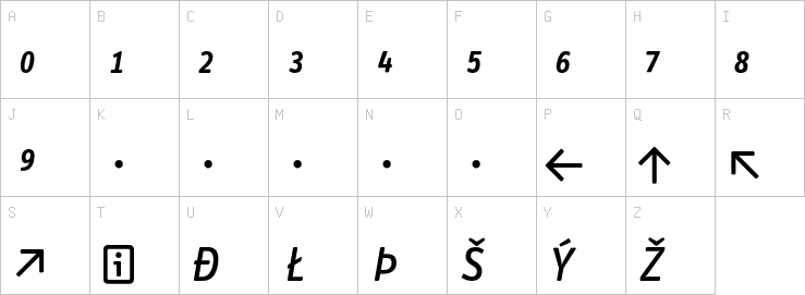 Uppercase characters