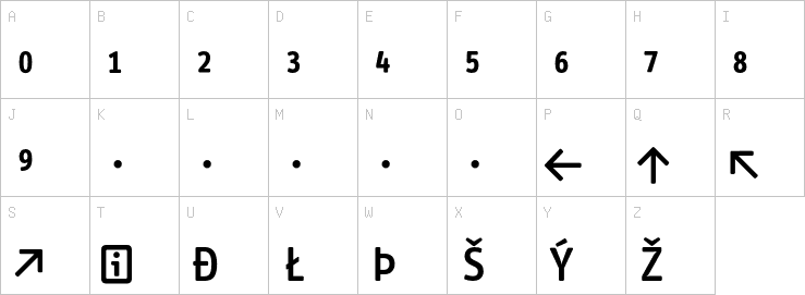 Uppercase characters