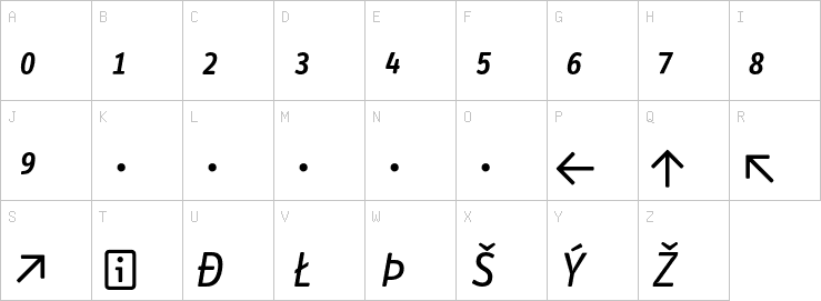 Uppercase characters