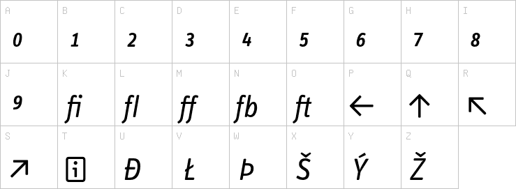 Uppercase characters