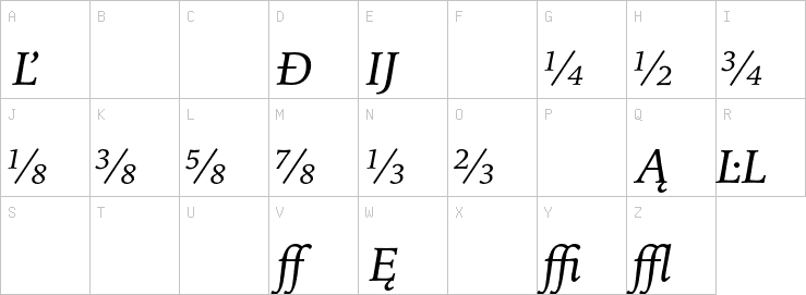 Uppercase characters