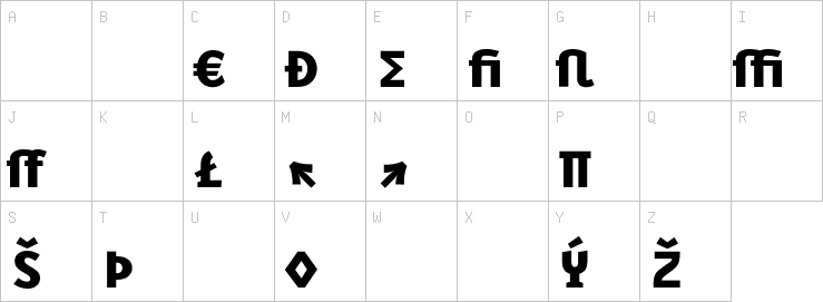 Uppercase characters