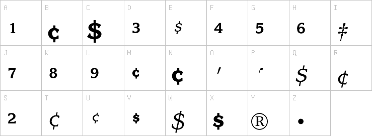 Uppercase characters